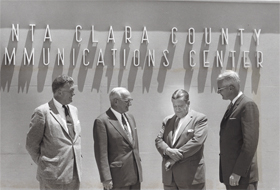 1959 - Civil Defense and Disaster officials inspect the new Carol Drive Communications Center